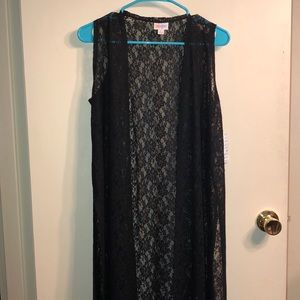 Small black lace joy lularoe